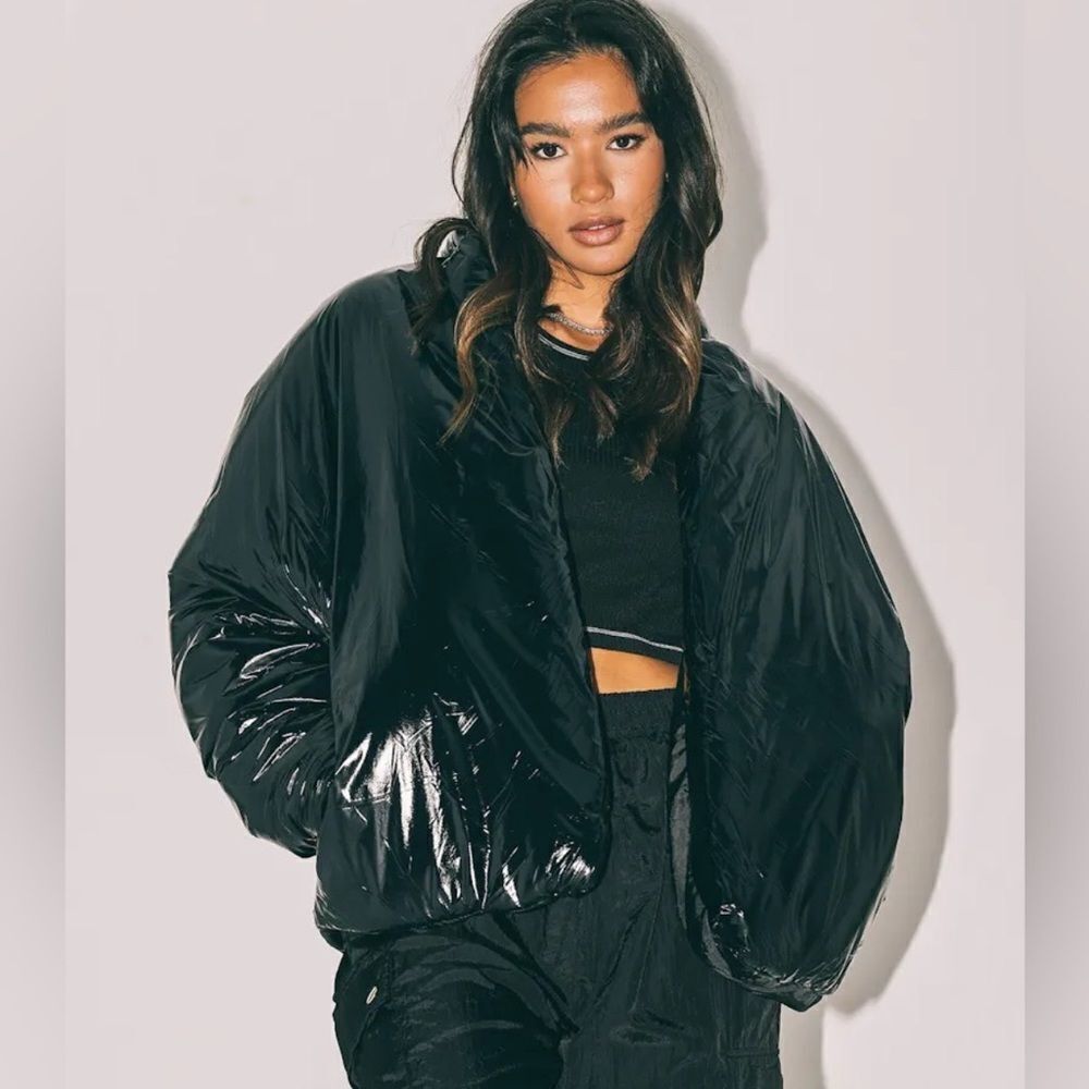 NWT Club Paradise Unisex Paxton Puffer Jacket No Front Closure - Black- Size M